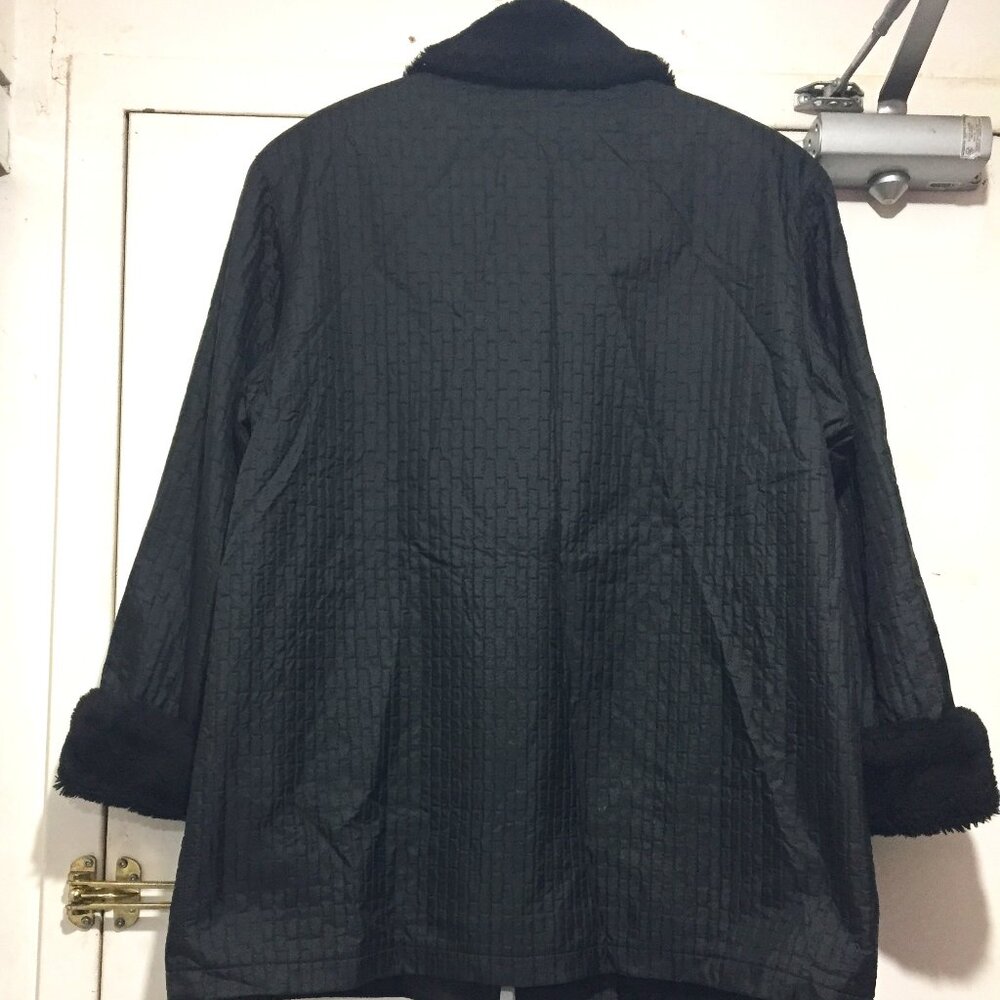 VINTAGE ME-JAY FAUX FUR NYLON JACKETS SIZE 3/4